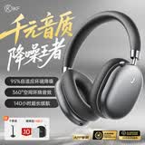 iKF Nano【APP自适应深度降噪】头戴式蓝牙耳机主动降噪无线耳机运动有线电竞游戏fps超长续航 雅典灰