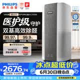 飞利浦（PHILIPS）空气净化器除甲醛烟味新房专业家用孕妇婴儿室内鼻炎杀菌净化机除螨尘花粉过敏原AC3998