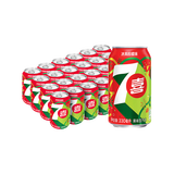 百事可乐七喜7UP 柠檬味 碳酸饮料汽水 330ml*24听胖罐 喜宴版 整箱装 