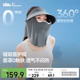 蕉下（beneunder）遮阳帽男防晒帽女磁吸防晒面罩全脸口罩太阳帽空顶帽敏感肌AS721