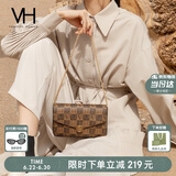 VANESSA HOGAN VH女包山茶花信封包轻奢老花链条小包单肩斜挎包生日礼物送女友