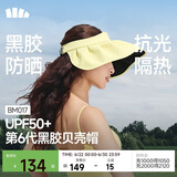 蕉下（beneunder）遮阳帽子女黑胶贝壳防晒帽太阳帽子便携空顶帽大帽檐显脸小BM017