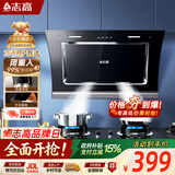 志高（CHIGO）【政府补贴15%】油烟机家用大吸力侧吸式小户型脱排抽油烟机一级能效C03 可配燃气灶【自行安装】