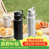 乐扣乐扣（LOCK&LOCK）探索保温保冷运动杯便携运动壶大容量水杯子709ML黑色LHC3251BLK