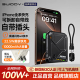 SUIDDY【3C认证丨可上飞机】充电宝自带线带插头器20000毫安大容量Magsafe快充移动电源适用苹果华为小米 【自带线+磁吸+AC插头】星耀黑