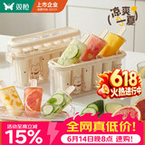 双枪（Suncha）冰棒雪糕冰棍模具制冰盒冰球冰块家用分格制冰神器 6只装带提手