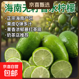 村下佬海南无籽香水柠檬新鲜现摘现发青柠檬暴打柠檬茶奶茶店推荐 海南无籽香水柠檬-单果80g 中果：2粒单果净重80克+