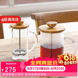HARIO原装进口法压壶橄榄木咖啡壶茶壶冲茶器咖啡过滤网300ML