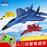 志扬玩具儿童遥控飞机战斗机航模固定翼滑翔耐摔航模男孩玩具模型生日礼物 30分钟续航320天空蓝双电