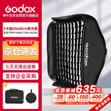 神牛（Godox）S卡盘60x60cm柔光箱 神牛V860II TT685 AD200 卡盘 多功能外拍灯卡盘支架（带网格）套装