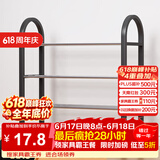 安尔雅 鞋架门口多层简易鞋柜客厅宿舍出租房收纳架子加粗  四层50cm