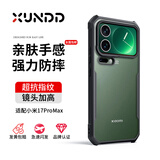 XUNDD讯迪【气囊防摔】适用小米17max手机壳17promax保护套17pro镜头全包轻薄T磁吸支架硅胶透明保护壳 适配小米17ProMax【黑·磨砂款】大孔 SGS防摔认证 & RoHS安全认证