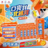 北冰洋桔汁汽水330ml*24罐果汁碳酸饮料整箱装经典国货火锅聚餐消暑常备