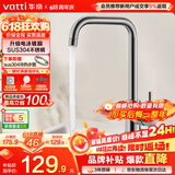 华帝（VATTI）冷热水厨房水龙头304不锈钢枪灰 洗菜盆洗菜池水槽适用 061101H