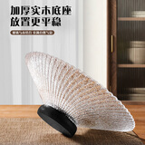 洁雅杰复古格纹水晶玻璃果盘高级感茶几水果盘精致果篮糖果小零食摆放盘