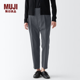 MUJI女式 聚酯纤维 锥形裤 裤子 长裤 休闲裤 BEH17C3A 灰色 M 160/66A
