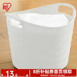 爱丽思（IRIS） 脏衣篓浴室大号脏衣篓塑料洗衣篮装脏衣服污衣篮子桶收纳筐衣篮 15升 白色密闭【宝宝衣物用】