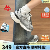 卡帕（Kappa）女鞋增高老爹鞋子女款夏季厚底跑步鞋休闲运动慢跑鞋女 奥运灰 38