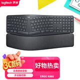 罗技（Logitech）ERGO K860 无线蓝牙键盘 多操作系统键盘 人体工学分体式键盘 多设备匹配办公键盘 K860黑色 110键
