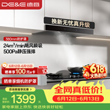 德意（DE&E）抽油烟机 欧式顶吸油烟机 24大风量 三重净烟系统 挥手智控 以旧换新 CXW-268-851A