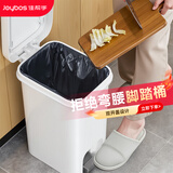 佳帮手脚踏垃圾桶10L家用2026新款双开盖厨房卫生间厕所客厅卧室带盖