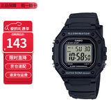 卡西欧（CASIO）卡西欧手表小方块防水数显电子表狂飙安欣同款男女学生运动手表 W-218H-1A