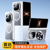 观悦【轻薄支点丨四边全包】适用华为matex6手机壳X6折叠屏典藏版保护壳中轴全包冰感磁吸清爽透明
