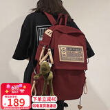 爱情海双肩包书包女大容量小学生初中高中背包大学生轻便电脑包旅行包