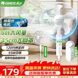 格力电风扇纯铜丝电机落地扇家用卧室立式落地电风扇节能摇头风扇定时大风量5叶仿生落地扇电扇轻音 FD-40X52