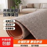 灰色地毯耐脏房间客厅卧室全铺商用办公室大面积满铺隔音整铺地垫 米棕色加厚TPE单条纹 200*300cm