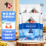 中盐 精制食用盐250g*5【加碘 井矿盐】家用细盐 炒菜调味 中盐出品