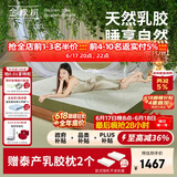 金橡树泰舒天然乳胶床垫泰国进口原液榻榻米双人 1.5*2米 软硬适中