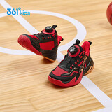 361°悍将|儿童篮球鞋25秋冬实战3-7岁旋钮扣篮球鞋 红32