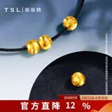 谢瑞麟（TSL）黄金转运珠足金路路通简约猫眼串珠不含手绳YS009 计价类（工费140元） 约0.2g