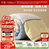 水星家纺毛毯冬季加厚加绒A类拉舍尔毯子双层铺床盖毯可机洗5.6斤180×230