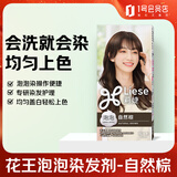 LIESE花王彩色染发剂自然棕 日本泡沫染发膏染发剂植物泡泡染