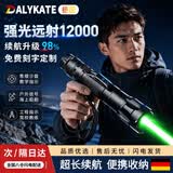DALYKATE德国大功率充电激光笔工程远射神器指星笔强光绿光教学专用 【大满贯大功率套装-绿光】一电一充+图案头两个 【礼盒装】