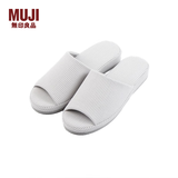 MUJI男女通用 水洗棉厚底拖鞋 无性别 男鞋女鞋 前开/灰色条纹 5S 27.5 cm/XL/45码（2.0）