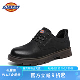 Dickies男士休闲鞋工装商务皮鞋男休闲复古英伦工装鞋 黑色  44 
