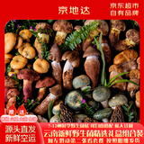 京地达云南纯野生菌菇豪华版含鸡枞松茸干巴菌净重1000g礼盒装源头直发