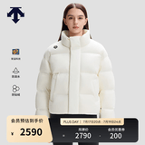 迪桑特（DESCENTE）迪桑特SKI STYLE系列运动休闲男女同款短款面包羽绒服 女子WT-白色-D5492SDJ96 M (女165/男170)
