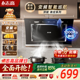 志高（CHIGO）【政府补贴15%】油烟机家用侧吸变频大吸力吸油烟机 挥手智控自清洁一级能效 C909-BP可配燃气灶