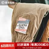 马登工装美式复古垂感灯芯绒长裤子男春冬新款直筒修身显瘦男士休闲裤 卡其色 【裤子男款秋冬/巴恩风/高级感痞帅/男生裤子】 M