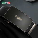 卡帝乐鳄鱼（CARTELO）男士皮带头层牛皮腰带自动扣休闲裤带商务生日情人节礼物送男朋友