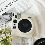 JUNESTAR适用于富士拍立得mini90相机包mini12硅胶保护套Instax Mini40EVO相机壳富士X-T50皮套摄影防摔壳 硅胶保护套-mini99-象牙白