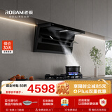 老板小黑翼D1P排抽吸油烟机顶侧双吸静音家用D1P烟机+L5灶具套装以旧换新27大吸力一级能效