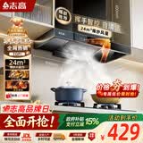 志高（CHIGO）【政府补贴15%】油烟机顶吸抽油烟机欧式机大吸力 免拆洗挥手智控 一级能效 T16可配燃气灶