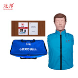 冠邦心肺复苏模拟人复苏训练模拟人人工呼吸胸外按压教学用假人教学模型 半身简配