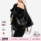 JellyToyboy包包女包JTB漫游包新款单肩包大容量通勤实用小众斜挎包 黑色