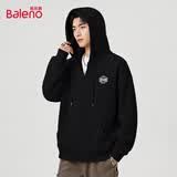 班尼路（Baleno）开衫卫衣男美式潮流休闲运动连帽上衣男士日常大码宽松外套男春秋